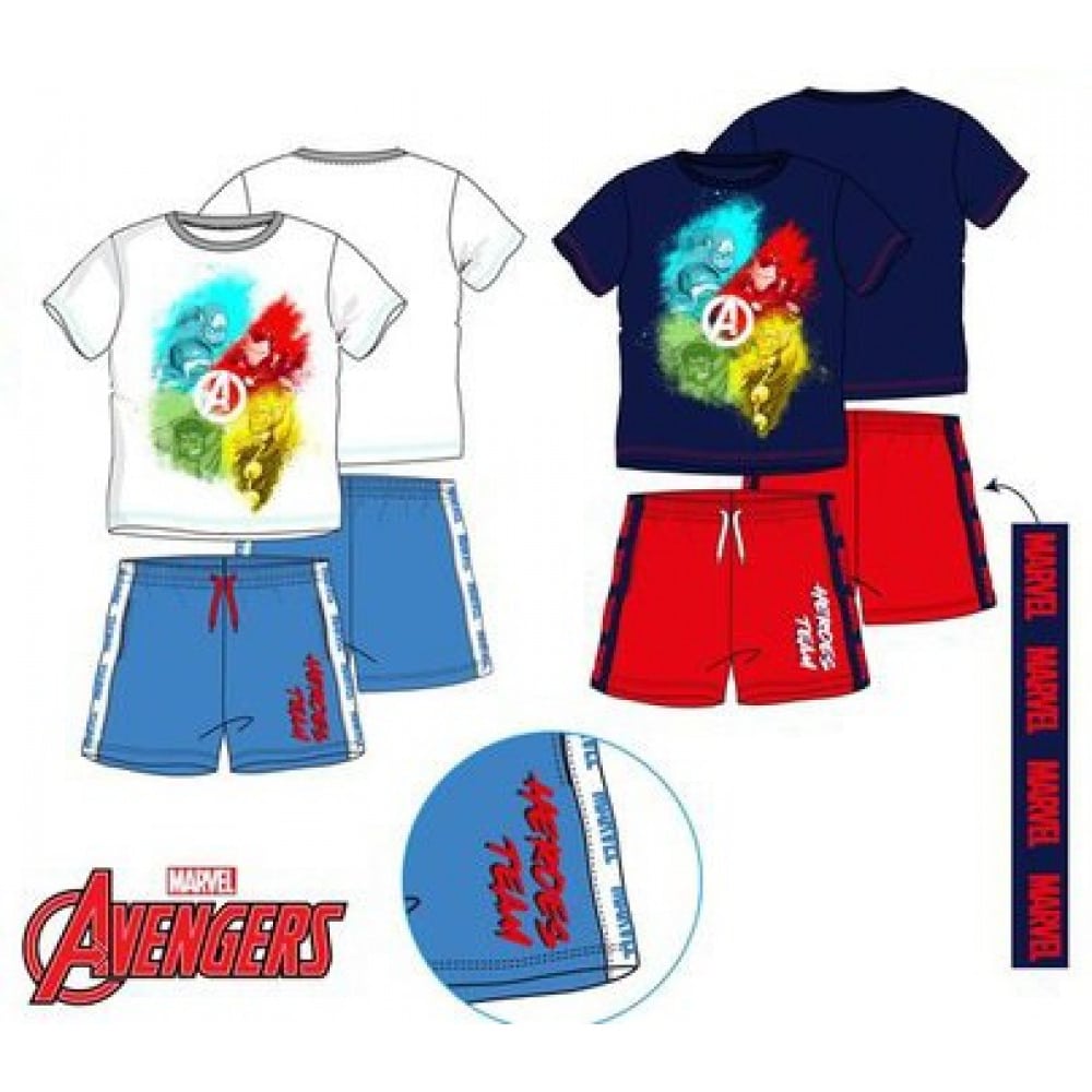 Nauwkeurig Gemaakt om te onthouden vragen Marvel Avengers kleding set met Korte broek en T-shirt | Vet Cool Shops