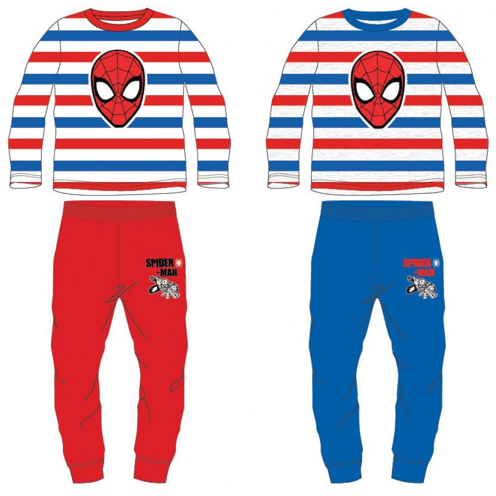 single Suri invoegen Spiderman pyjama met een gestreept bovenstuk | Vet Cool Shops