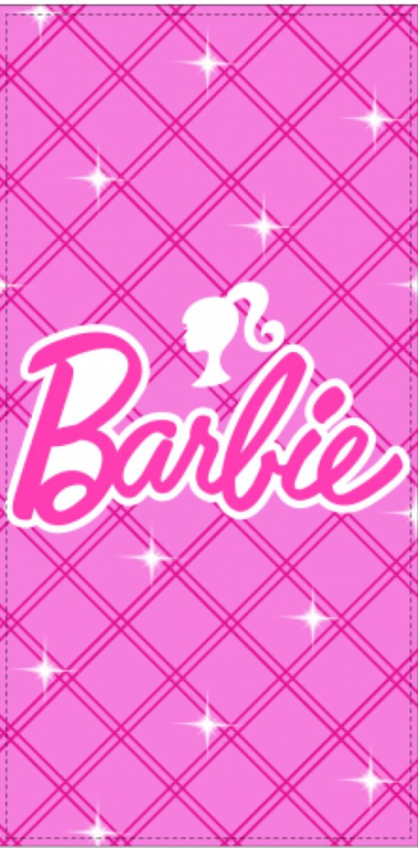 Barbie handdoek/badlaken 70 x 140 cm